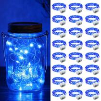Fairy Lights ZGWJ 20 LED operado por bateria, 7 pés, pacote com 24 unidades, azul Fairy Lights ZGWJ 20 LED operado por bateria, 7 pés, pacote com 24 unidades, azul