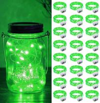 Fairy Lights ZGWJ 20 LED, operado por bateria, 7 pés, pacote com 24 unidades, verde Fairy Lights ZGWJ 20 LED, operado por bateria, 7 pés, pacote com 24 unidades, verde