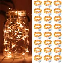 Fairy Lights ZGWJ Halloween 20 Mini LED de 2 m, pacote com 24 unidades, laranja