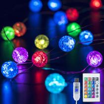 Fairy String Lights BEEWIN Globe 10 pés 30 LED USB RGB +17 cores
