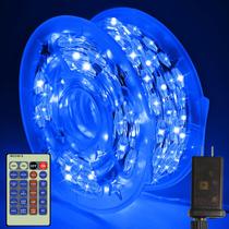 Fairy String Lights Decute 500LED 50m com controle remoto azul de Halloween