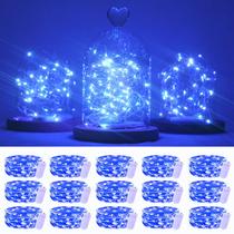 Fairy String Lights SmilingTown 20 LED 2m, 15 pacotes, azul