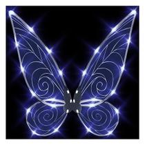 Fairy Wings quescu Light up para adultos e crianças, branco