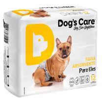 Faixa Absorvente Dog's Care Ecofralda Gel para Macho com 12 Unidades - Tam. GG