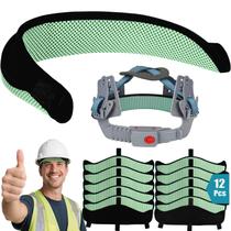 Faixa Absorvente para Capacete de Segurança Ibicboc, 12 Peças, 3 Camadas, Reutilizável, Vanilla Faixa Absorvente para Capacete de Segurança Ibicboc, 12 Peças, 3 Camadas, Reutilizável, Vanilla