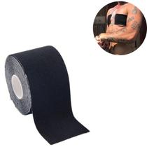 Faixa Adesiva Para Diminuir Esconder Peito Rolo Confortável 5cm x 5m - Preto Faixa Adesiva Para Diminuir Esconder Peito Rolo Confortável 5cm x 5m - Preto