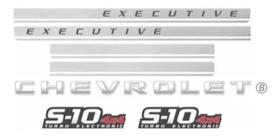 Faixa Adesivo Chevrolet S10 Executive 4x4 2010 Prata