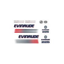 Faixa Adesivo Evinrude 225 Hp 2002 Até 2006 Preto