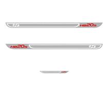 Faixa Adesivo Lateral E Traseiro Sport HB20S - Prata