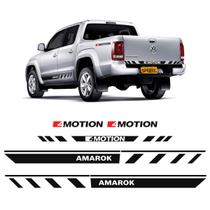 Faixa Adesivos Amarok Preta Lateral Traseira 4motion