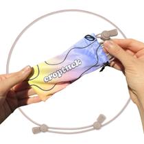 Faixa Ajustável Croptuck Pequena Elástica Taupe