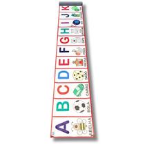 Faixa Alfabeto Ilustrado 1 Forma - A de Abelha 4 Metros - Didático e Ilustrado