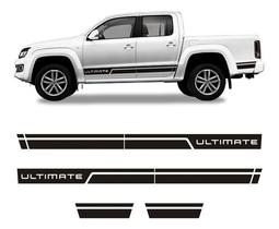 Faixa Amarok Ultimate 2016 Adesivo Preto Lateral Volkswagen Faixa Amarok Ultimate 2016 Adesivo Preto Lateral Volkswagen