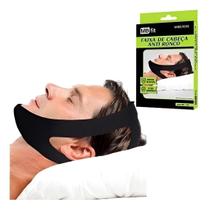 Faixa Anti Ronco Apneia 3 Pontas Original Ajustável Preto Para Dormir Unissex Confortável Respiração Faixa Anti Ronco Apneia 3 Pontas Original Ajustável Preto Para Dormir Unissex Confortável Respiração