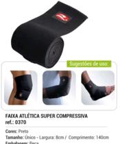 Faixa Atletica Super Compressiva - Realtex - RX0370 - Preto Único