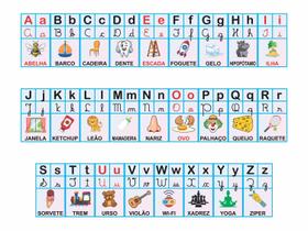 Faixa Banner Alfabeto Ilustrado 35x500cm Abecedario Infantil Faixa Banner Alfabeto Ilustrado 35x500cm Abecedario Infantil