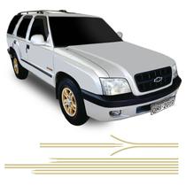 Faixa Blazer Executive 2001/2002 Adesivo Lateral Dourado