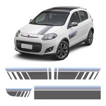 Faixa Blue Edition Fiat Palio Sporting 2015 Adesivo Grafite