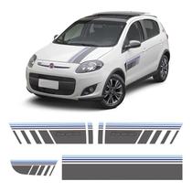 Faixa Blue Edition Fiat Palio Sporting 2015 Adesivo Grafite