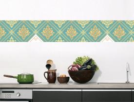 Faixa bonder decorativa cozinha jogo 04 peças med.10x100) Faixa bonder decorativa cozinha jogo 04 peças med.10x100)