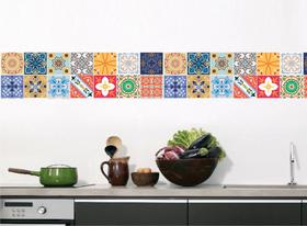 Faixa bonder decorativa cozinha jogo 04 peças med.10x100) Faixa bonder decorativa cozinha jogo 04 peças med.10x100)