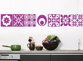 Faixa bonder decorativa cozinha jogo 04 peças med.10x100) Faixa bonder decorativa cozinha jogo 04 peças med.10x100)