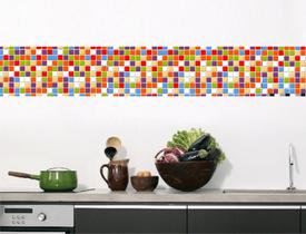 Faixa bonder decorativa cozinha jogo 04 peças med.10x100) Faixa bonder decorativa cozinha jogo 04 peças med.10x100)