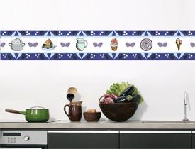 Faixa bonder decorativa cozinha jogo 04 peças med.10x100) Faixa bonder decorativa cozinha jogo 04 peças med.10x100)