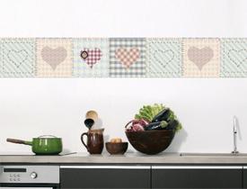 Faixa bonder decorativa cozinha jogo 04 peças med.10x100) Faixa bonder decorativa cozinha jogo 04 peças med.10x100)