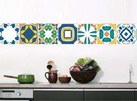 Faixa bonder decorativa cozinha jogo 04 peças med.10x100) Faixa bonder decorativa cozinha jogo 04 peças med.10x100)