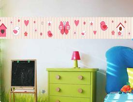 Faixa bonder decorativa quarto infantil jogo 04 peças med.10x100) Faixa bonder decorativa quarto infantil jogo 04 peças med.10x100)