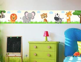 Faixa bonder decorativa quarto infantil jogo 04 peças med.10x100)