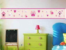 Faixa bonder decorativa quarto infantil jogo 04 peças med.10x100)