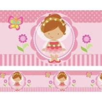 Faixa Border Bailarina Adesivo Papel Parede Infantil Menina Faixa Border Bailarina Adesivo Papel Parede Infantil Menina