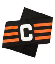 Faixa Braçadeira de Capitão Preta e Laranja Estilo Boleiro Ajustável Faixa Braçadeira de Capitão Preta e Laranja Estilo Boleiro Ajustável