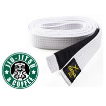 Faixa Branca Jiu jitsu Xgear + Adesivo jiu jitsu 10 x 10 cm