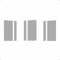 Faixa Bravo Sporting 2011/2015 Adesivo Lateral E Tras Prata