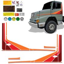 Faixa Caminhão Mercedes Benz 709, 912, 1618 Adesivo Vermelho