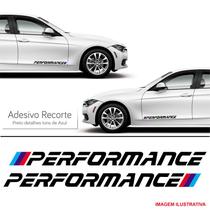 Faixa carro bmw performance adesivo lateral preto