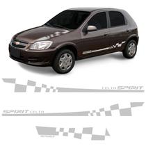 Faixa Celta Spirit 2006/ Adesivo Cinza Lateral E Capô Racing