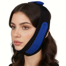 Faixa Cinta Afina Rosto em V Reduz Papada Facial Modeladora Anti-Ronco