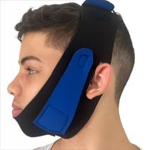 Faixa Cinta Afina Rosto em V Reduz Papada Facial Modeladora Anti-Ronco