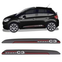 Faixa Citroen C3 Sport 2013/2019 Adesivo Lateral Decorativo Faixa Citroen C3 Sport 2013/2019 Adesivo Lateral Decorativo