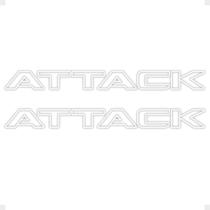 Faixa Compatível C/ Frontier Attack 2012/2016 Adesivo Branco