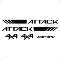 Faixa Compatível C/ Frontier Attack 4x4 2017/ Adesivo Preto