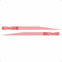 Faixa Compatível C/ Ranger Fx4 2023 Vermelho Com Verniz