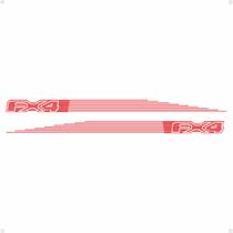 Faixa Compatível C/ Ranger Fx4 2023 Vermelho Com Verniz