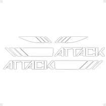 Faixa Compatível Com Frontier Attack 2017/ Adesivo Branco