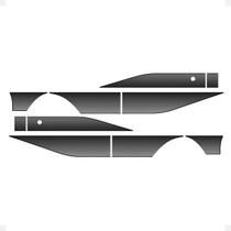 Faixa Compatível F-4000 1989 1990 1991 1992 Adesivo Lateral