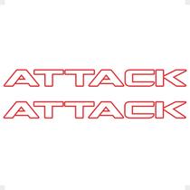 Faixa Compatível Frontier Attack 2012/2016 Adesivo Vermelho